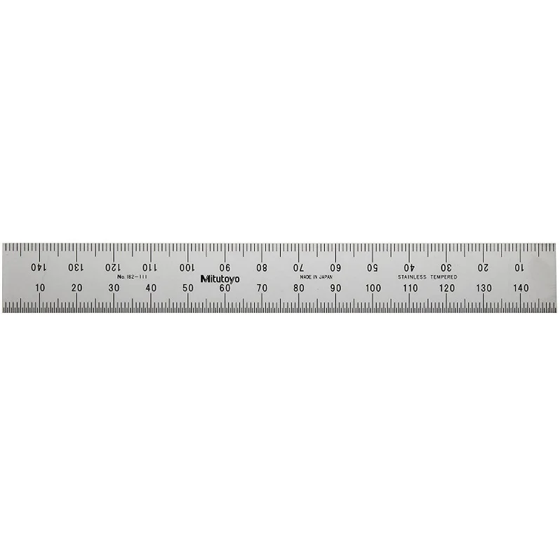 Mitutoyo 182-111 Wide Rigid Rule, Size 150mm