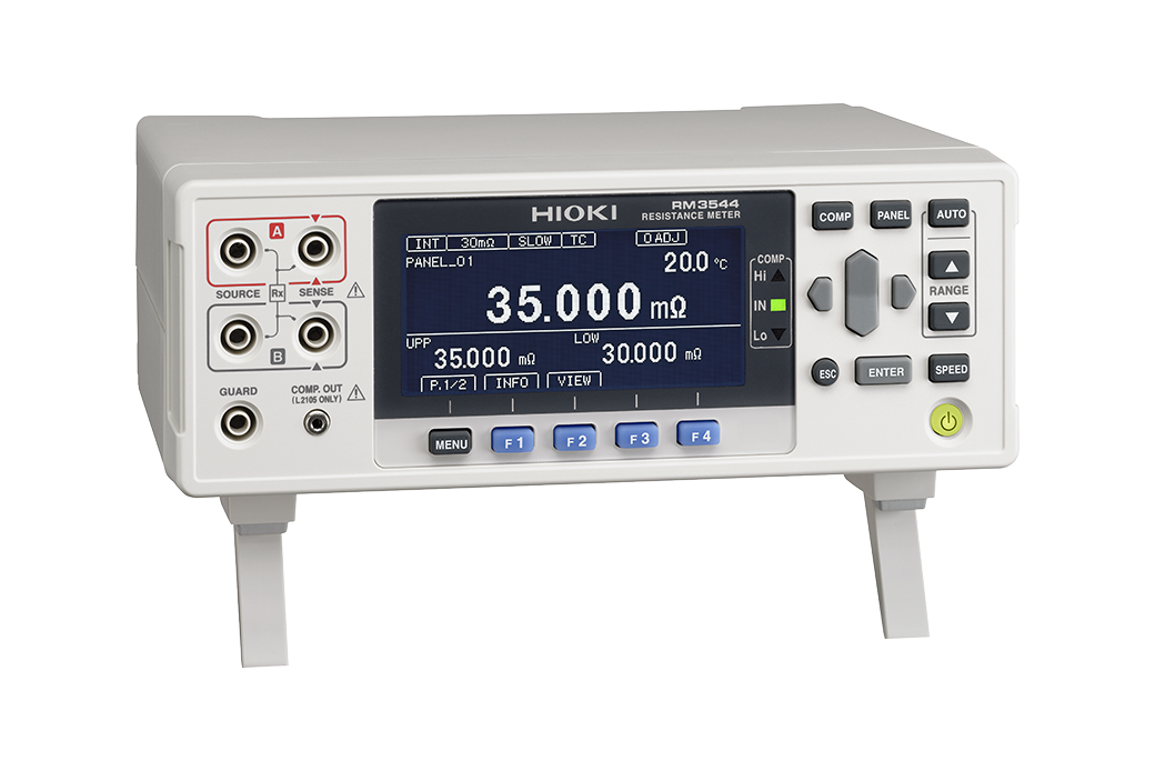 Hioki RM3544-01 DC Resistance Meter with External I/O, RS-232C and USB, 30mΩ to 3MΩ