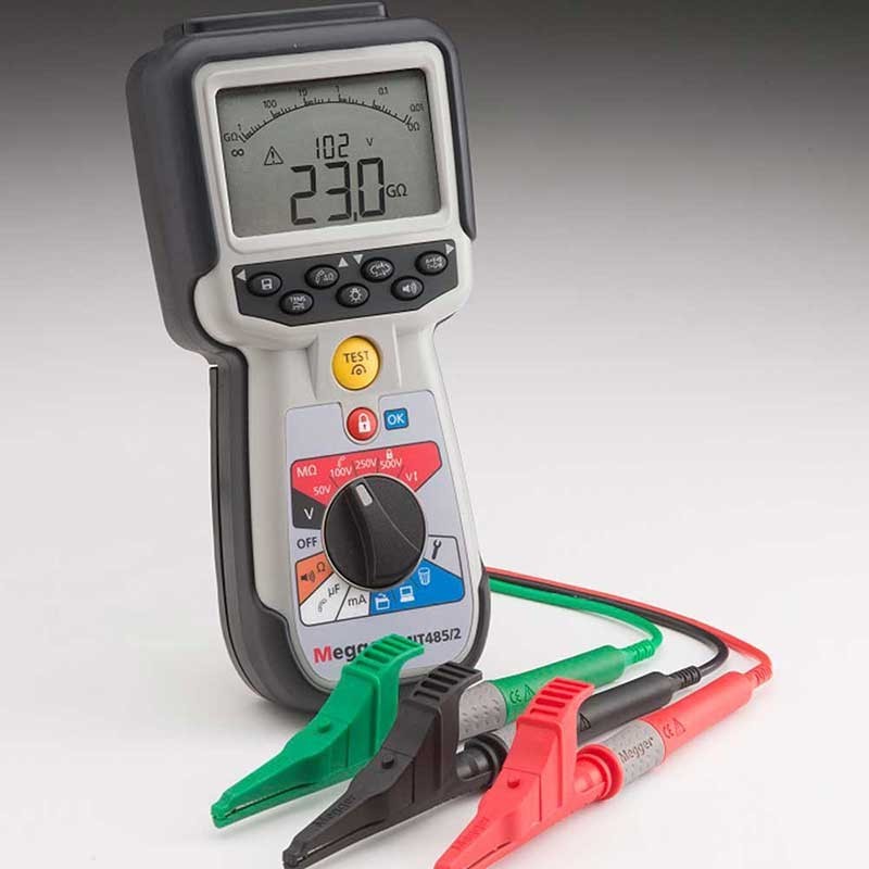 Megger MIT485/2 Insulation Tester, 50V/100V/250V/500V/1kV