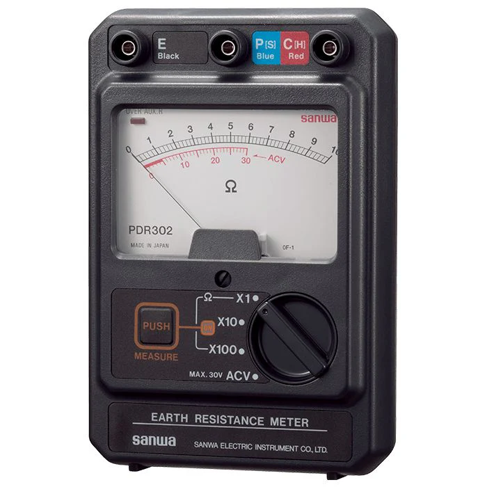 Sanwa PDR302 Portable Earth Tester with Phase Detection