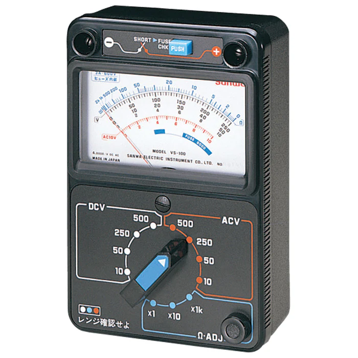 Sanwa VS-100 Analog Multimeter Current-Limiting Fuse with 100kA of Breaking Current