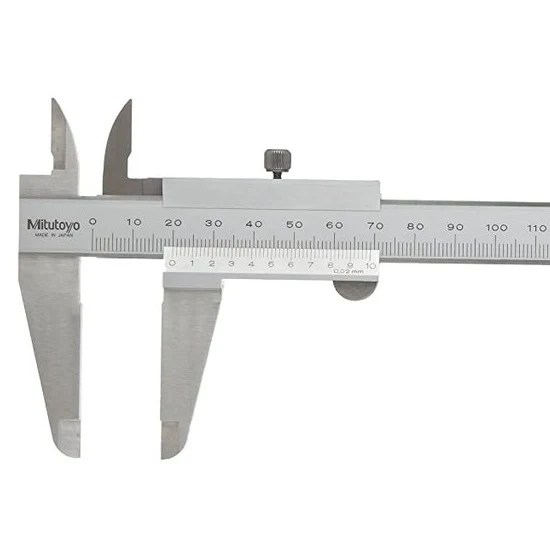 Mitutoyo 530-123 Vernier Caliper, Range 0-200mm/0-8"