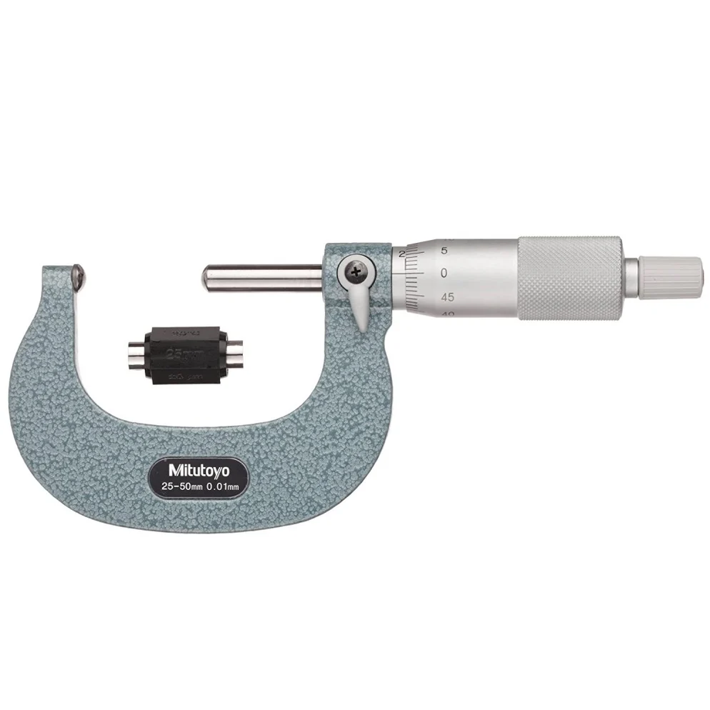Mitutoyo 115-216 Spherical Phase Outside Micrometer, 25-50mm