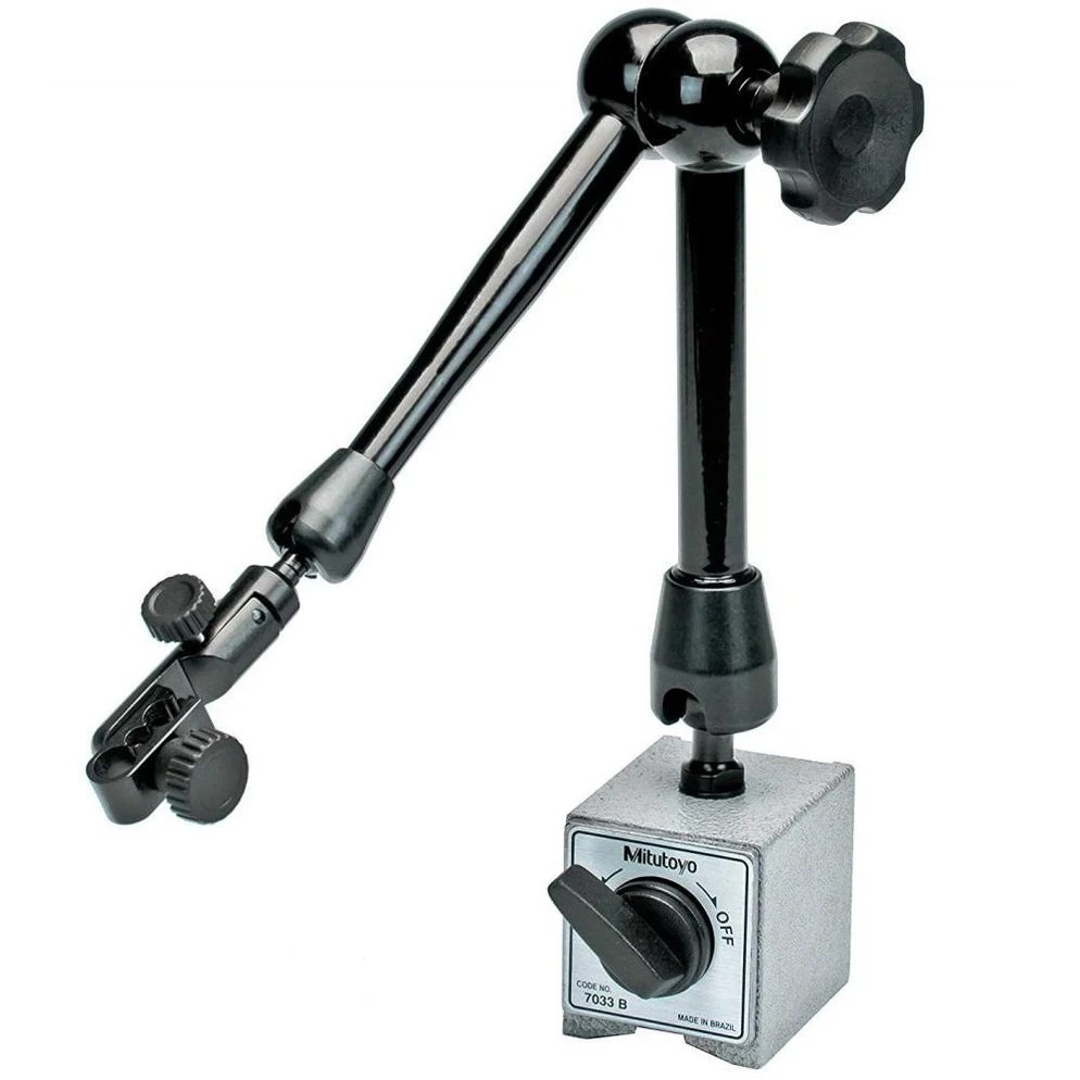 Mitutoyo 7033B  Magnetic Base with Hydraulic Lock for 3/8" and 8mm Stem