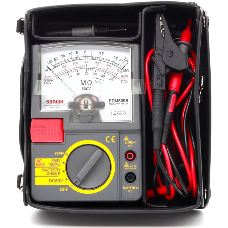 Sanwa PDM509S Analog Insulation Tester 500V / 100MΩ Single Range