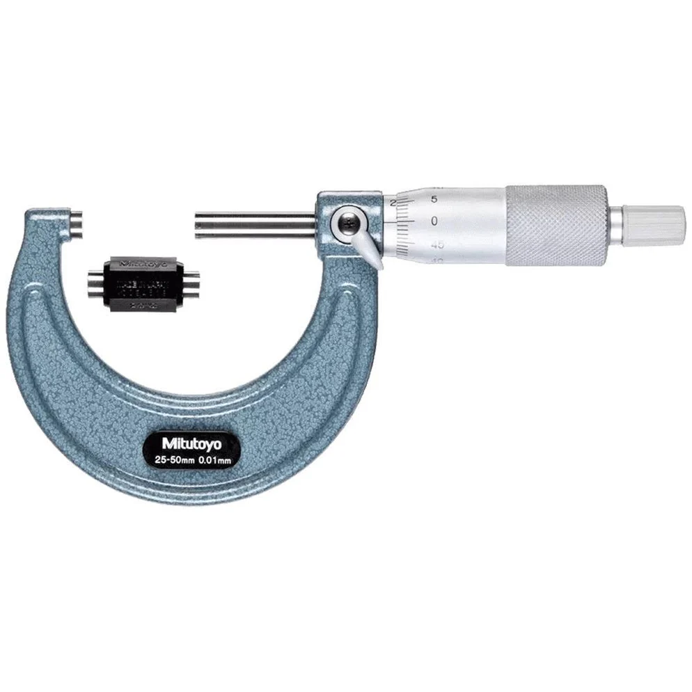 Mitutoyo 103-138 Outside Micrometer, Range 25-50mm