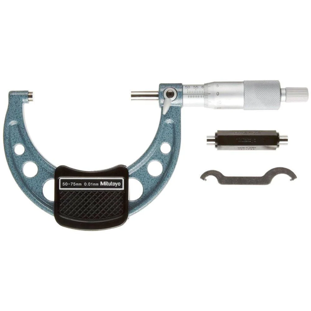 Mitutoyo 103-139-10 Outside Micrometer, Range 50-75mm