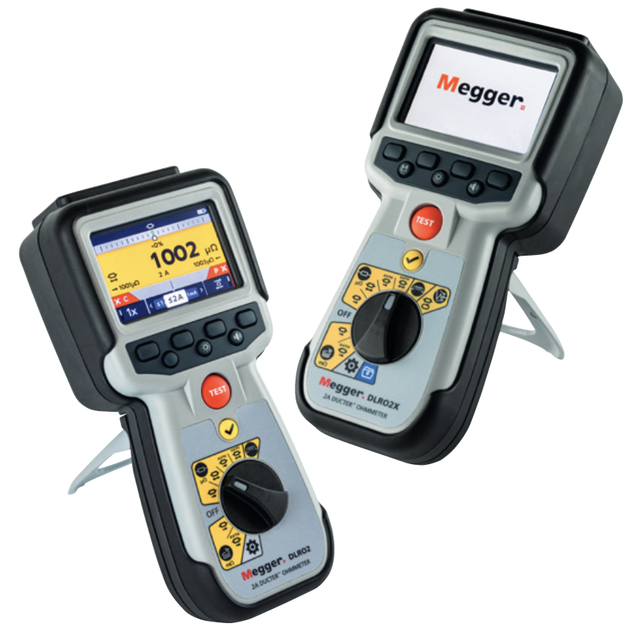 Megger DLRO2X 2 A Ducter Handheld Low Resistance Ohmmeter with Storage