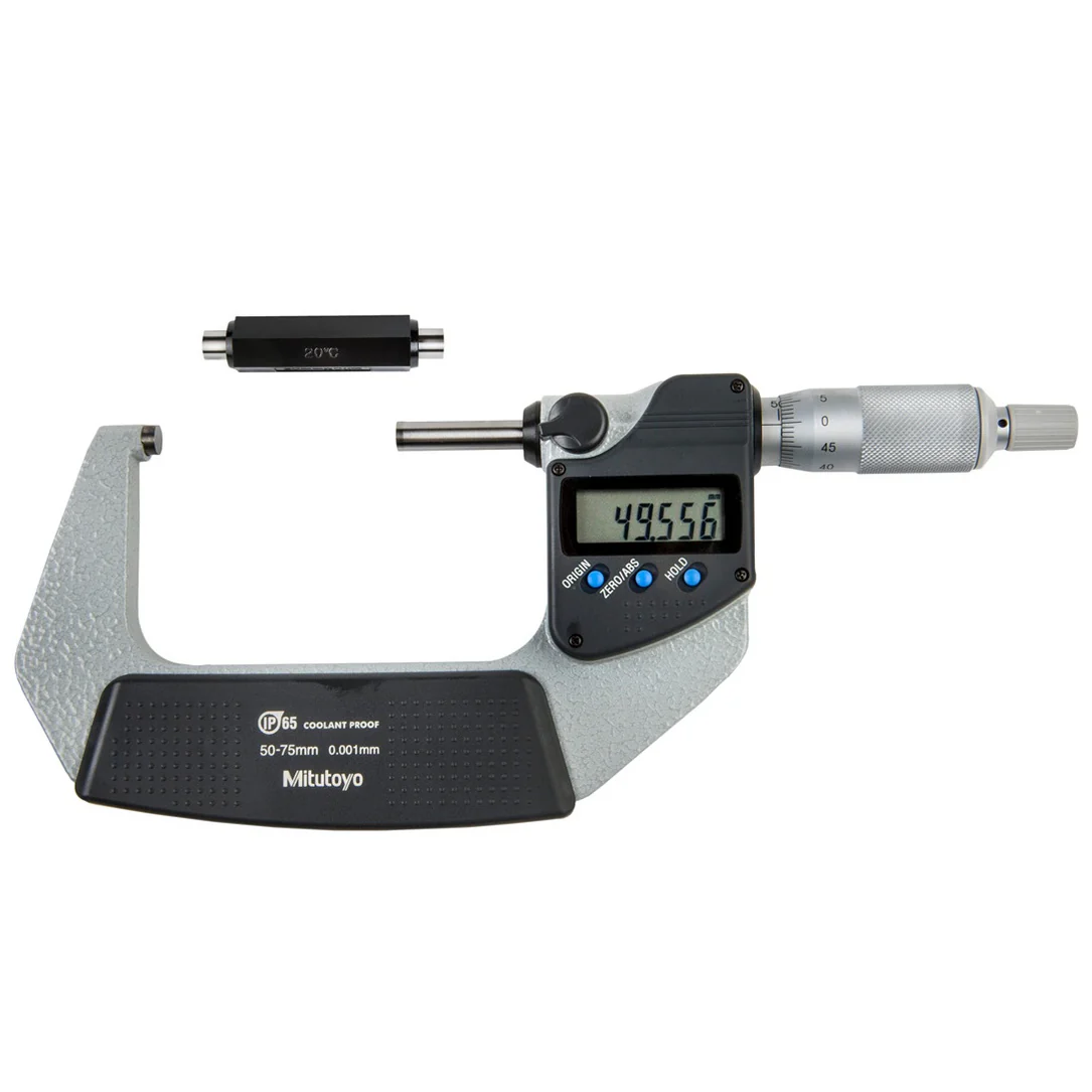 Mitutoyo 293-242-30 Digimatic Micrometer, Range 50-75mm IP65 Ratchet Stop-No SPC