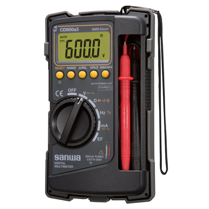 Sanwa CD800a3 Digital Multimeter with Tough Body Cover