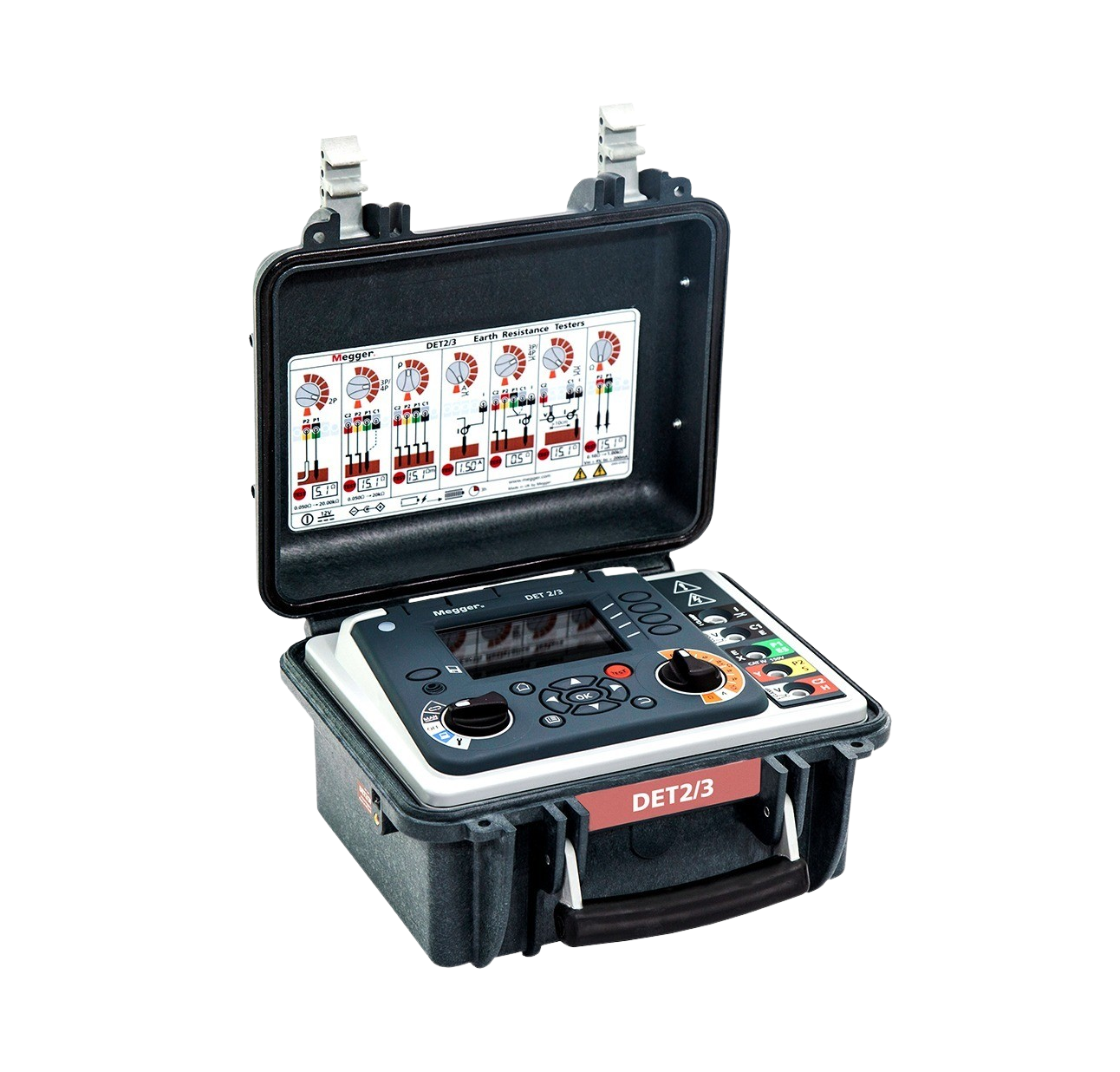 Megger DET2/3 100M KIT DET2/3 Ground Tester, 330 ft (100m) Kit