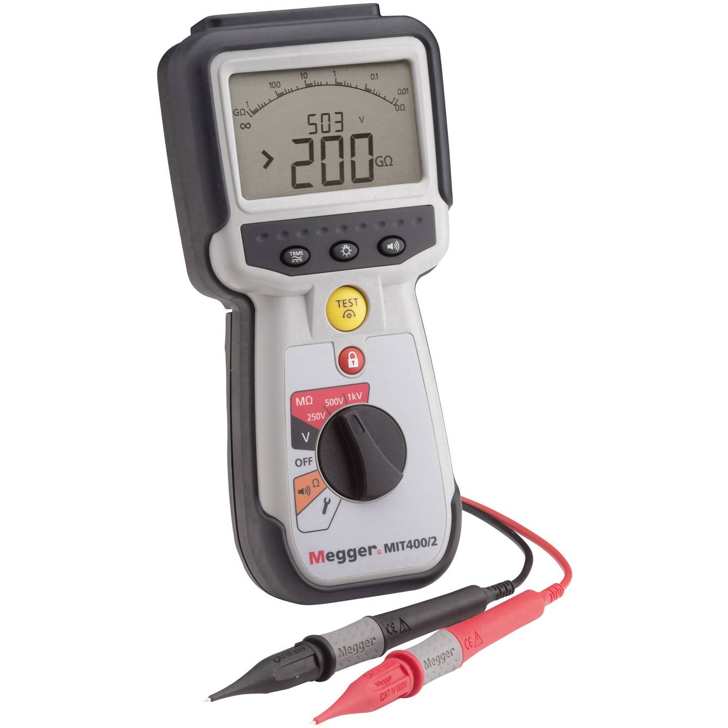 Megger MIT400/2-LG2 Insulation/Continuity Tester 250/500/1000V+600V CAT IV