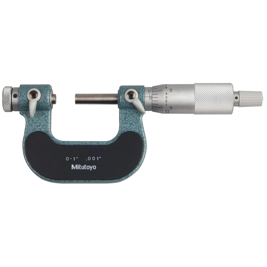 Mitutoyo 126-137 Screw Thread Micrometer, Range 0 ~ 1"