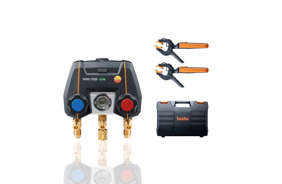 Testo 550i Smart Vacuum Kit - Smart Kit with 552i Vacuum Probe and Two 115i Temperature Probes
