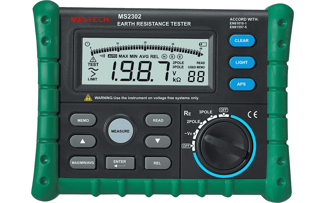Mastech MS2302 Digital Earth Resistance Tester
